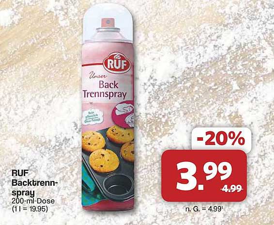 RUF Backtrennspray 200-ml-Dose