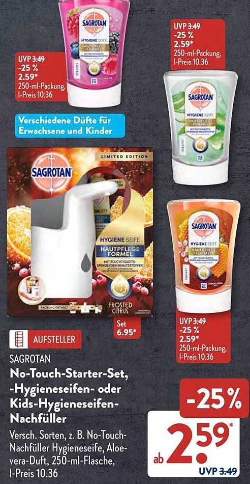 Sagrotan No-Touch Starter-Set mit Hygieneseifen