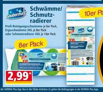 Saubermax Schwämme/Schmutzradierer - 8er Pack