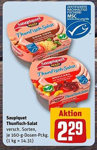 Saupiquet Thunfisch-Salat – jetzt im Angebot!