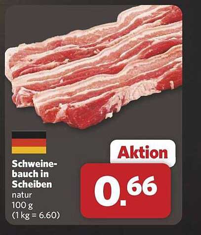 Schweinebauch in Scheiben natur