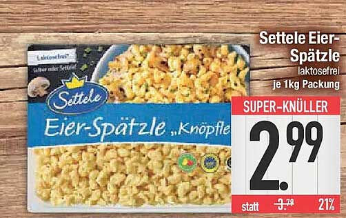 Settele Eier-Spätzle 1kg Packung