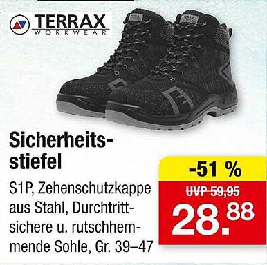 Sicherheitsstiefel S1P von Terrax