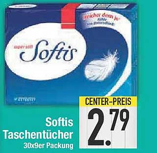 Softis Taschentücher 30x9er Packung