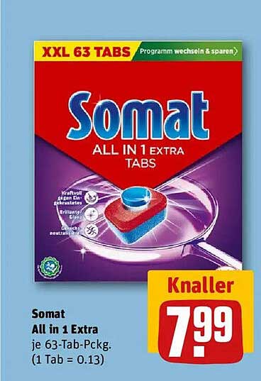Somat All in 1 Extra Tabs 63 Stück