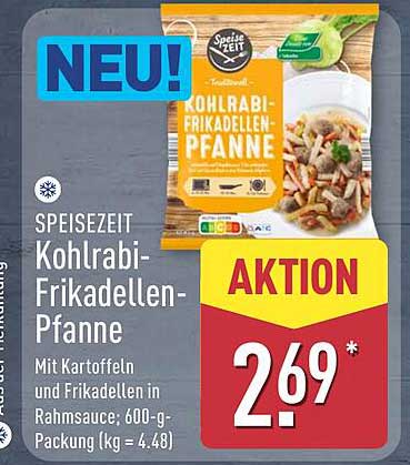 SPEISEZEIT Kohlrabi-Frikadellen-Pfanne