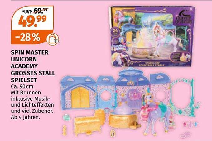 SPIN MASTER UNICORN ACADEMY GROSSES STALL SPIELET
