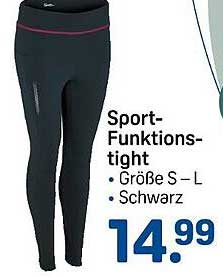 Sport-Funktions-tight in Schwarz für S-L
