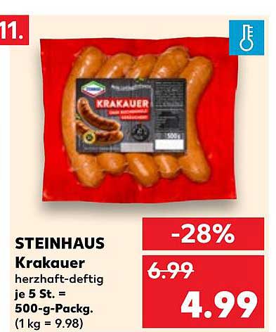 STEINHAUS Krakauer herzhaft-deftig je 5 St.