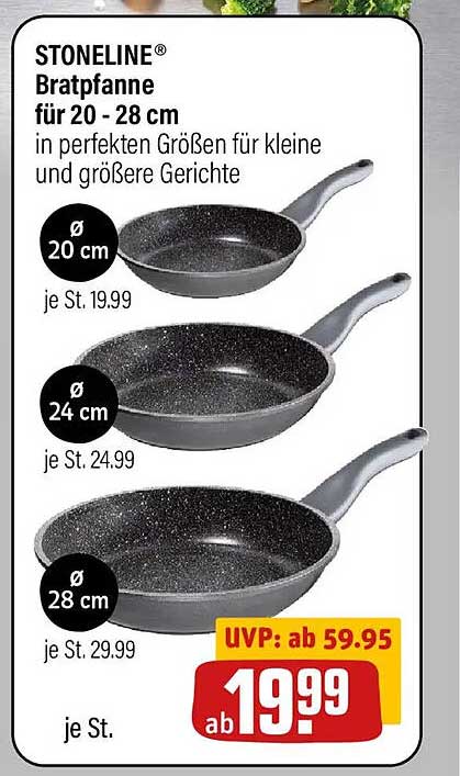 STONELINE® Bratpfanne für 20 - 28 cm