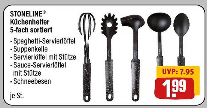 STONELINE® Küchenhelfer 5-fach sortiert