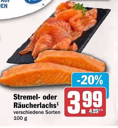 Stremel- oder Räucherlachs - verschiedene Sorten