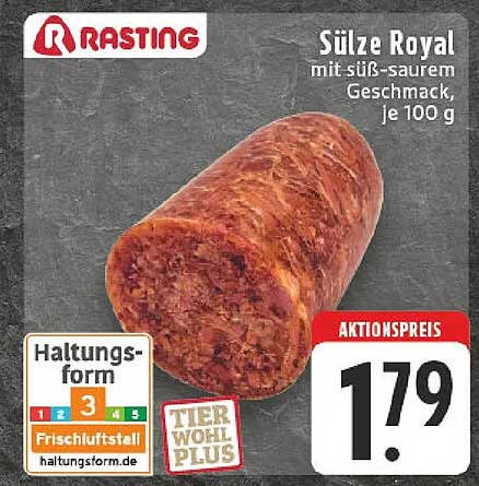 Sülze Royal mit süß-saurer Geschmack, je 100 g