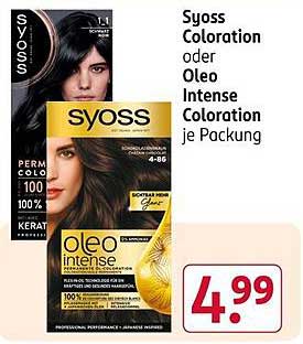 Syoss Coloration oder Oleo Intense Coloration je Packung