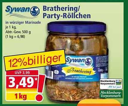 Sywan Brathering/Party-Röllchen in würziger Marinade
