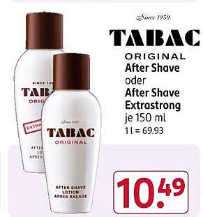 TABAC ORIGINAL After Shave oder After Shave Extrastark 150 ml