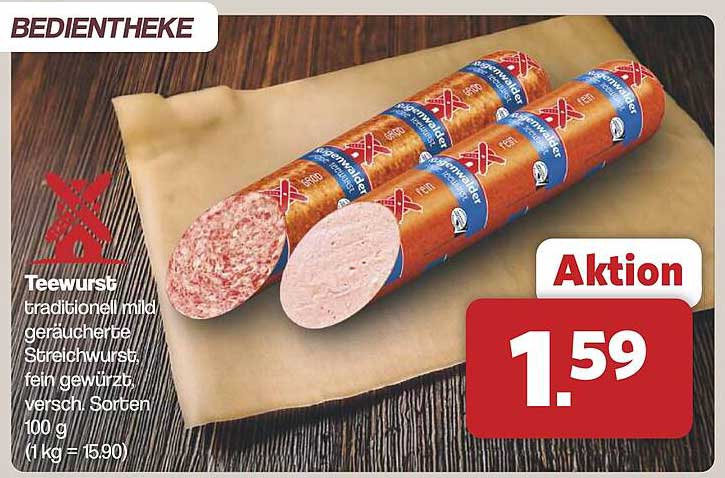 Teewurst - traditionell mild geräucherte Streichwurst, fein gewürzt, verschiedene Sorten