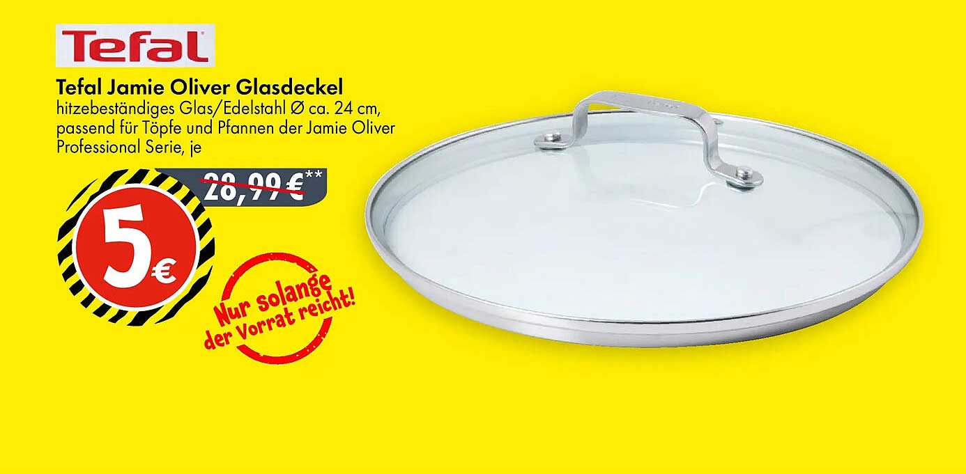 Tefal Jamie Oliver Glasdeckel 24 cm