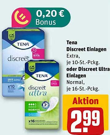 Tena Discreet Einlagen