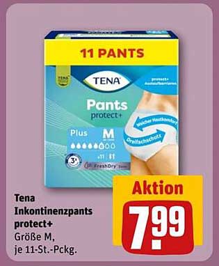 Tena Inkontinenzpants protect+ Größe M, je 11-St.-Pckg.