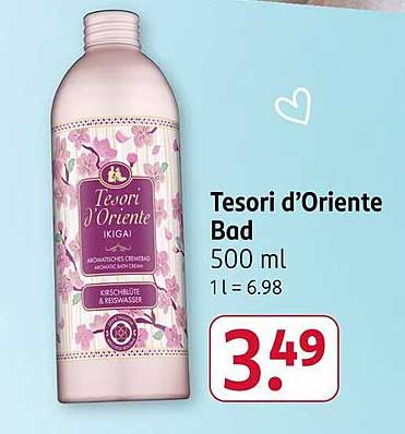 Tesori d'Oriente Bad 500 ml - Kirsche & Rosenwasser