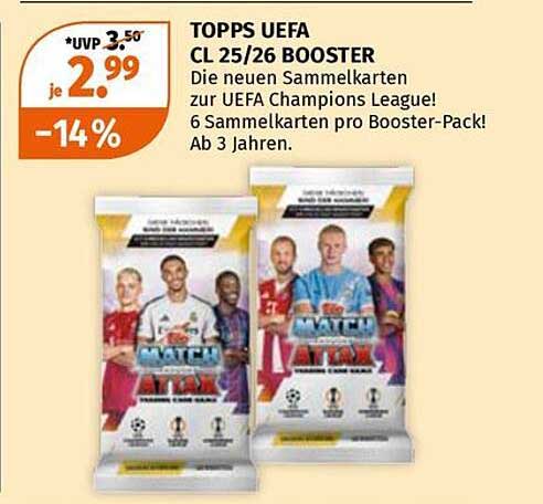 TOPPS UEFA CL 25/26 BOOSTER