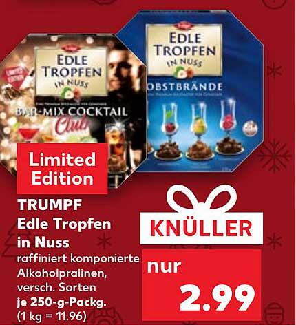 TRUMPF Edle Tropfen in Nuss - Limited Edition