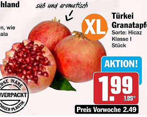 Türkei Granatapfel XL - Süß und aromatisch