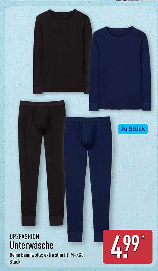 UP2FASHION Unterwäsche aus reiner Baumwolle