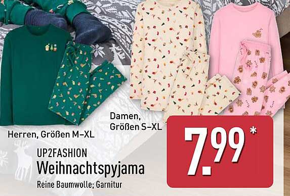 UP2FASHION Weihnachtspyjama
