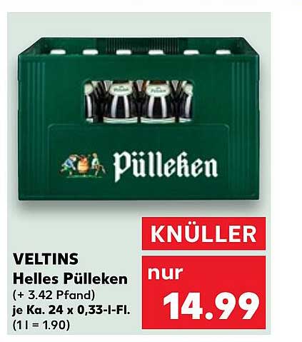 VELTINS Helles Pülleken (24 x 0,33 l)