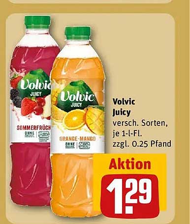 Volvic Juicy - Sommerfrüchte und Orange-Mango