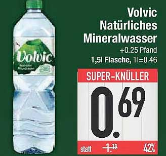 Volvic Natürliches Mineralwasser 1,5 l Flasche