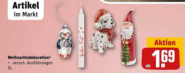 Weihnachtsdekoration – verschiedene Ausführungen