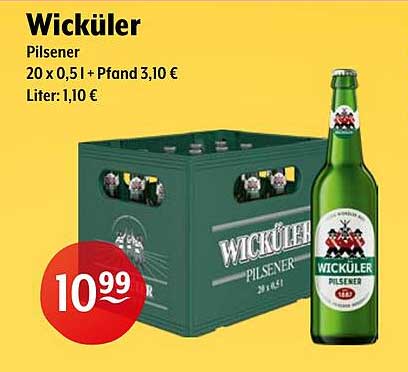 Wicküler Pilsener 20 x 0,5L