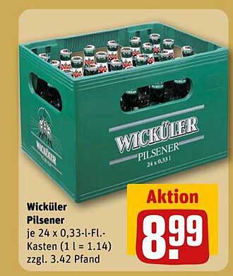 Wicküler Pilsener je 24 x 0,33-l-Fl.-Kasten