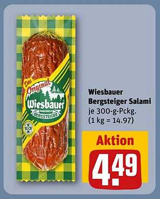 Wiesbauer Bergsteiger Salami je 300-g-Pckg.