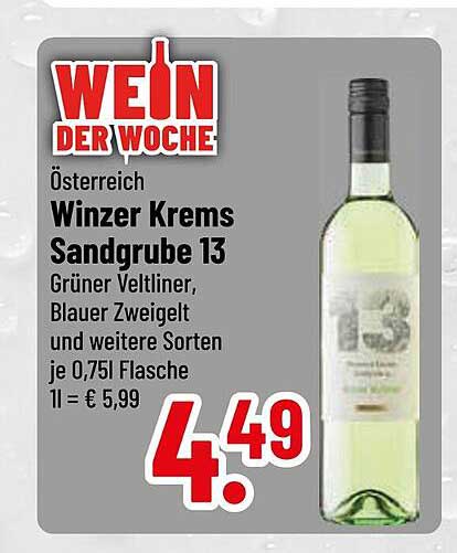 Winzer Krems Sandgrube 13 - Wein der Woche