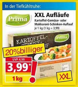 XXL Aufläufe – Kartoffel-Gemüse- oder Makkaroni-Schinken-Auflauf