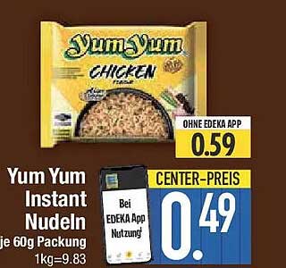 Yum Yum Instant Nudeln Chicken