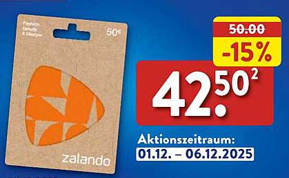 Zalando Geschenkkarte 50€