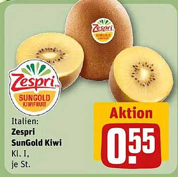 Zespri SunGold Kiwi, Klasse I, je St.