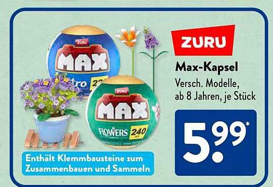 ZURU Max-Kapsel - Verschiedene Modelle, ab 8 Jahren, je Stück