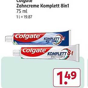 Colgate Zahnpasta Komplett 8in1 75 ml
