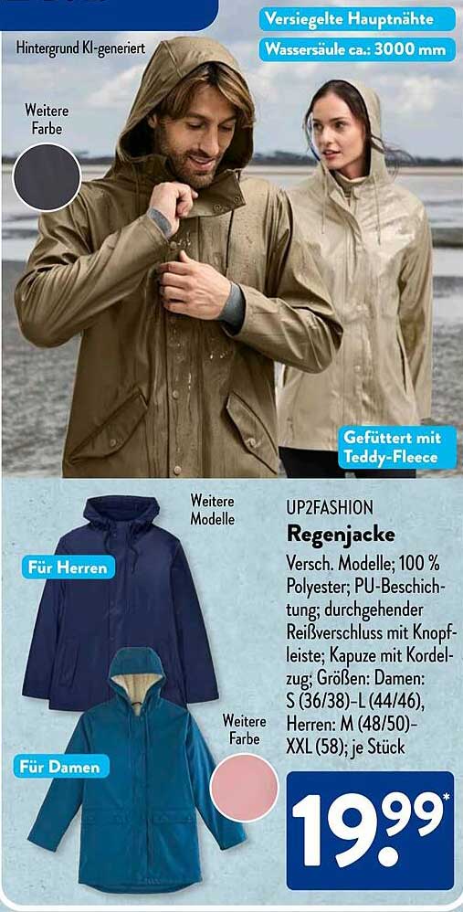 Elegantes Aldi Regenjacke 2022 Bilder
