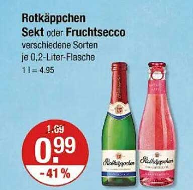 Rotkäppchen Sekt oder Fruchtsecco verschiedene Sorten je 0.2-Liter-Flasche