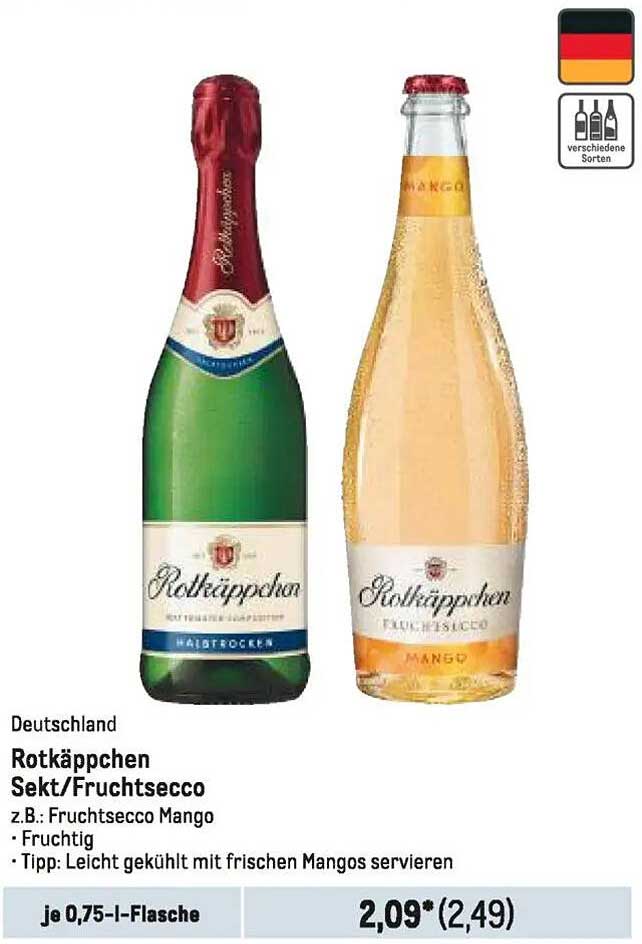 Rotkäppchen Sekt/Fruchtsecco - z.B. Fruchtsecco Mango