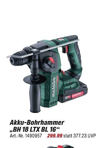 Akku-Bohrhammer „BH 18 LTX BL 16“