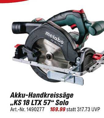 Akku-Handkreissäge „KS 18 LTX 57“ Solo