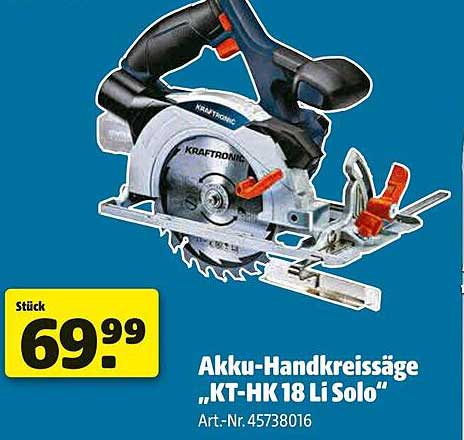 Akku-Handkreissäge „KT-HK 18 Li Solo“